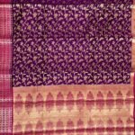 Purple Cotton Silk Pure Banarasi Saree
