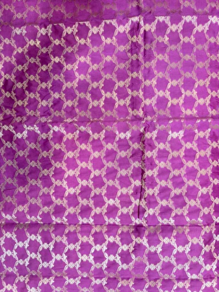 Purple Semi Silk Banarasi Saree