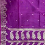 Purple Semi Silk Banarasi Saree