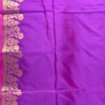 Purple Semi Silk Banarasi Saree