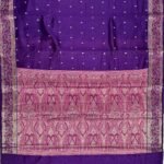 Purple Pure Cotton Silk Banarasi Saree