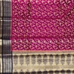 Rani Pink Cotton Silk Pure Banarasi Saree