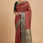 Red Cotton Silk Banarasi Saree