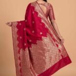 Red Semi Silk Banarasi Saree