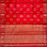 Red Pure Cotton Silk Banarasi Saree