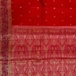 Red Cotton Silk Pure Banarasi Saree