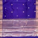 Royal Blue Semi Silk Banarasi Saree