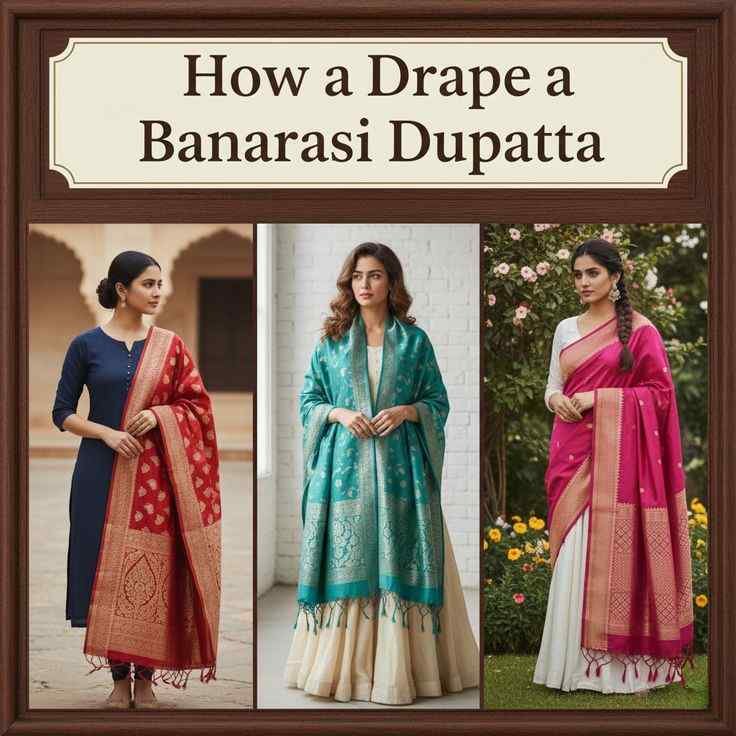 8 Ways to Style a Banarasi Dupatta (Beyond the Suit)