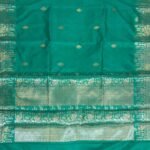 Turquoise Semi Silk Banarasi Saree
