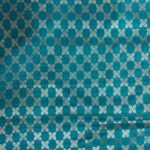 Teal Blue Semi Silk Banarasi Saree