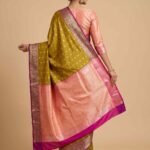 Banarasi Semi Kataan Silk Saree Contrast Colour