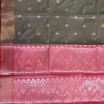 Sage Green Semi Silk Banarasi Style