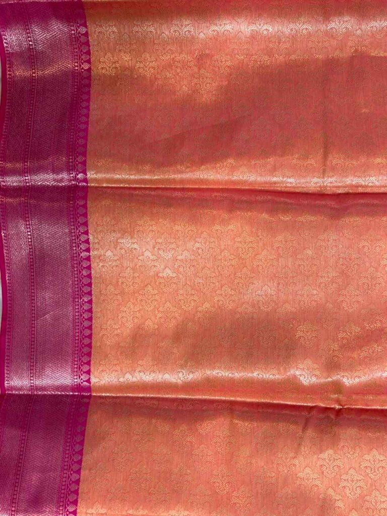 Olive Green Semi Silk Banarasi Saree