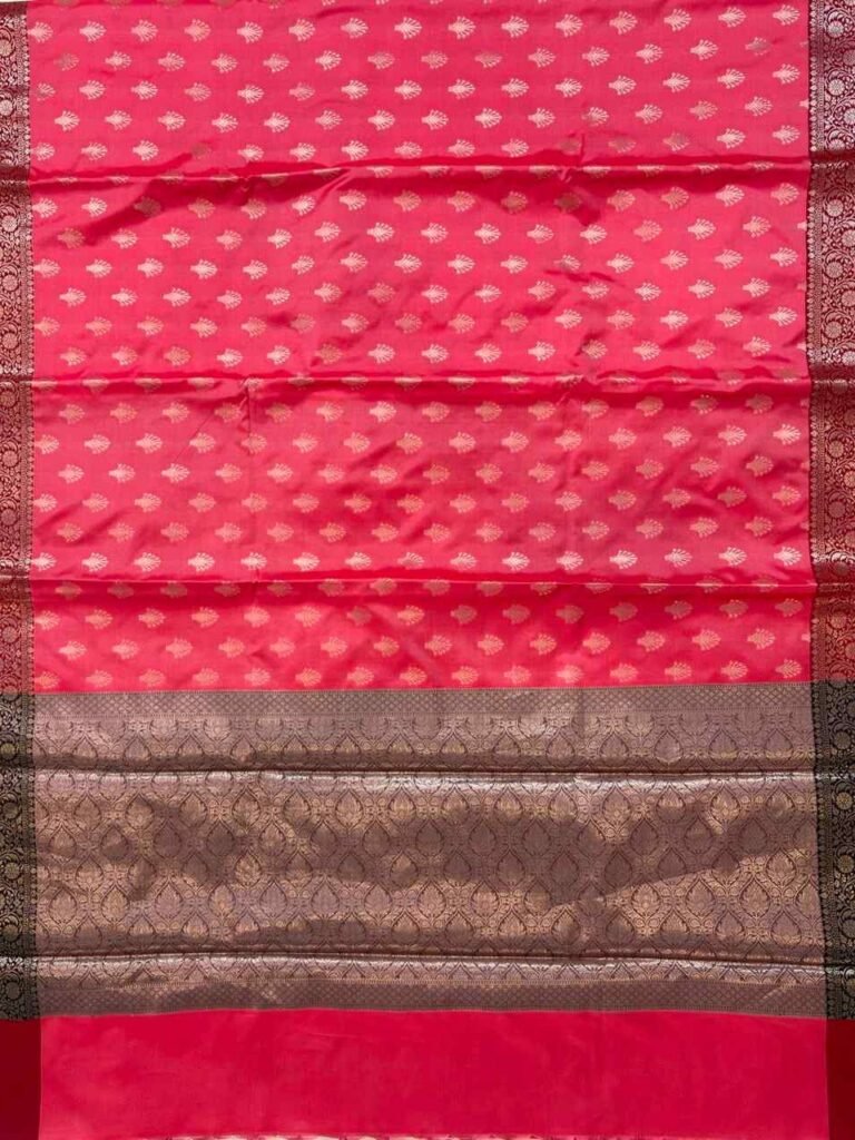 Pink Semi Kataan Silk Banarasi Saree