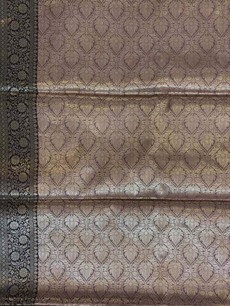 Pink Semi Kataan Silk Banarasi Saree