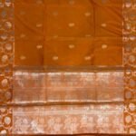 Orange Semi Silk Banarasi Saree