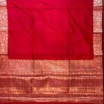 Red Semi Kataan Silk Banarasi Saree