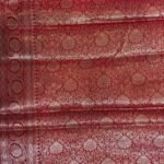 Red Semi Kataan Silk Banarasi Saree