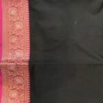 Black Semi Kataan Silk Banarasi Saree