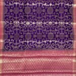 Purple Chiniya Silk Pure Banarasi Saree
