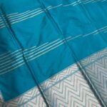 Sky Blue Handwoven Kataan Silk Pure Banarasi Saree
