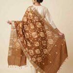 Brown Munga Silk Pure Banarasi Dupatta