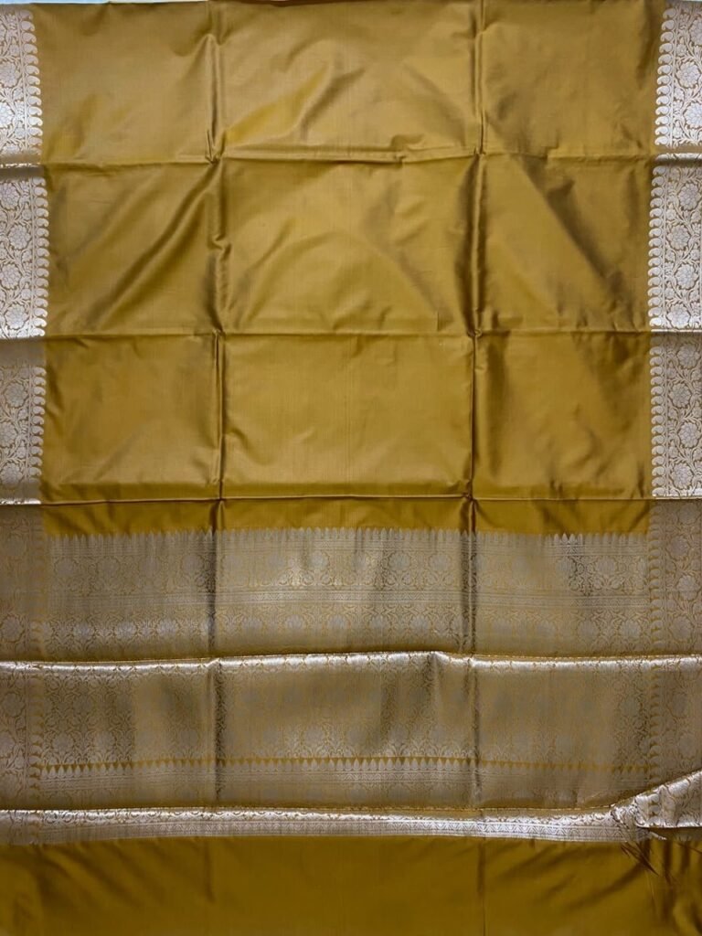 Gold Semi Silk Banarasi Saree
