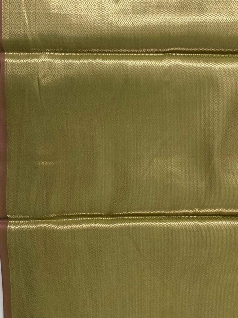 Green Semi Silk Banarasi Saree