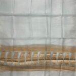 Baby Blue Organza Silk Pure Banarasi Dupatta