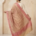 Pink Chiniya Silk Pure Banarasi Dupatta
