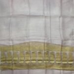 Baby Pink Organza Silk Pure Banarasi Dupatta