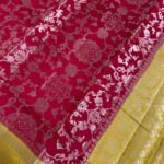 Maroon Chiniya Silk Pure Banarasi Saree