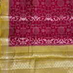 Maroon Chiniya Silk Pure Banarasi Saree