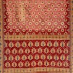 Peach Cotton Bandhej Banarasi Saree