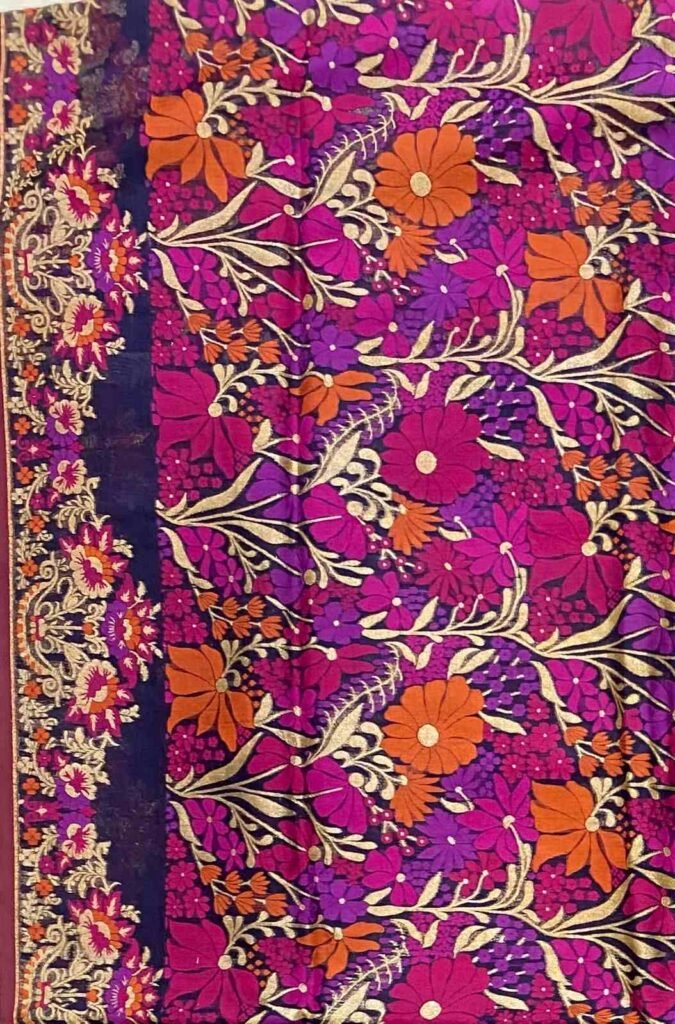 Pink Handwoven Kataan Tissue Banarasi Silk Saree