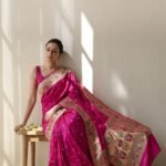 Pink Banarasi Kataan Silk Saree