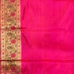 Rani Pink Handwoven Kataan Silk Banarasi Saree