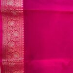 Rani Pink Semi Kataan Silk Banarasi Saree