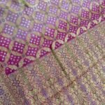 Pink Cotton Bandhej Banarasi Saree
