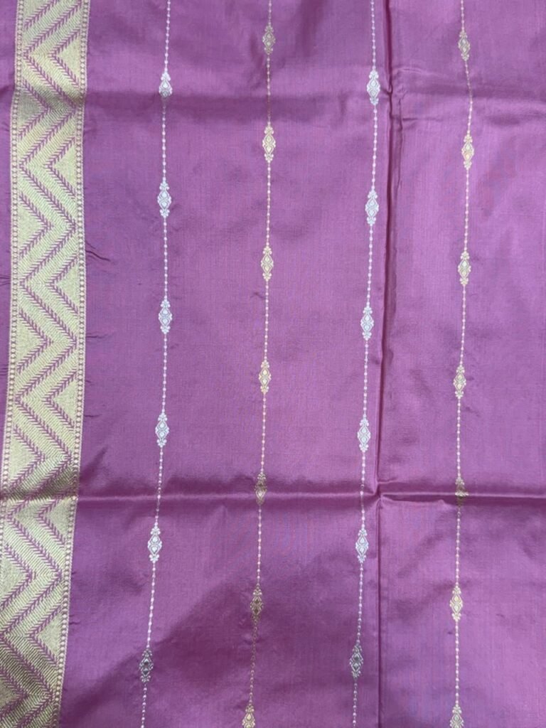 Pink Kataan Silk Saree