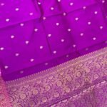 Purple Semi Kataan Silk Banarasi Saree