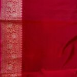 Red Semi Kataan Silk Banarasi Saree