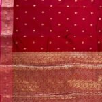 Red Semi Kataan Silk Banarasi Saree