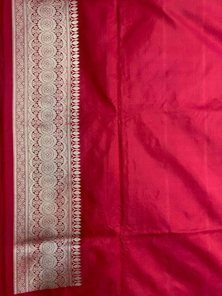 Maroon Handwoven Heritage Banarasi Silk Saree
