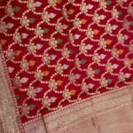 Maroon Handwoven Heritage Banarasi Silk Saree