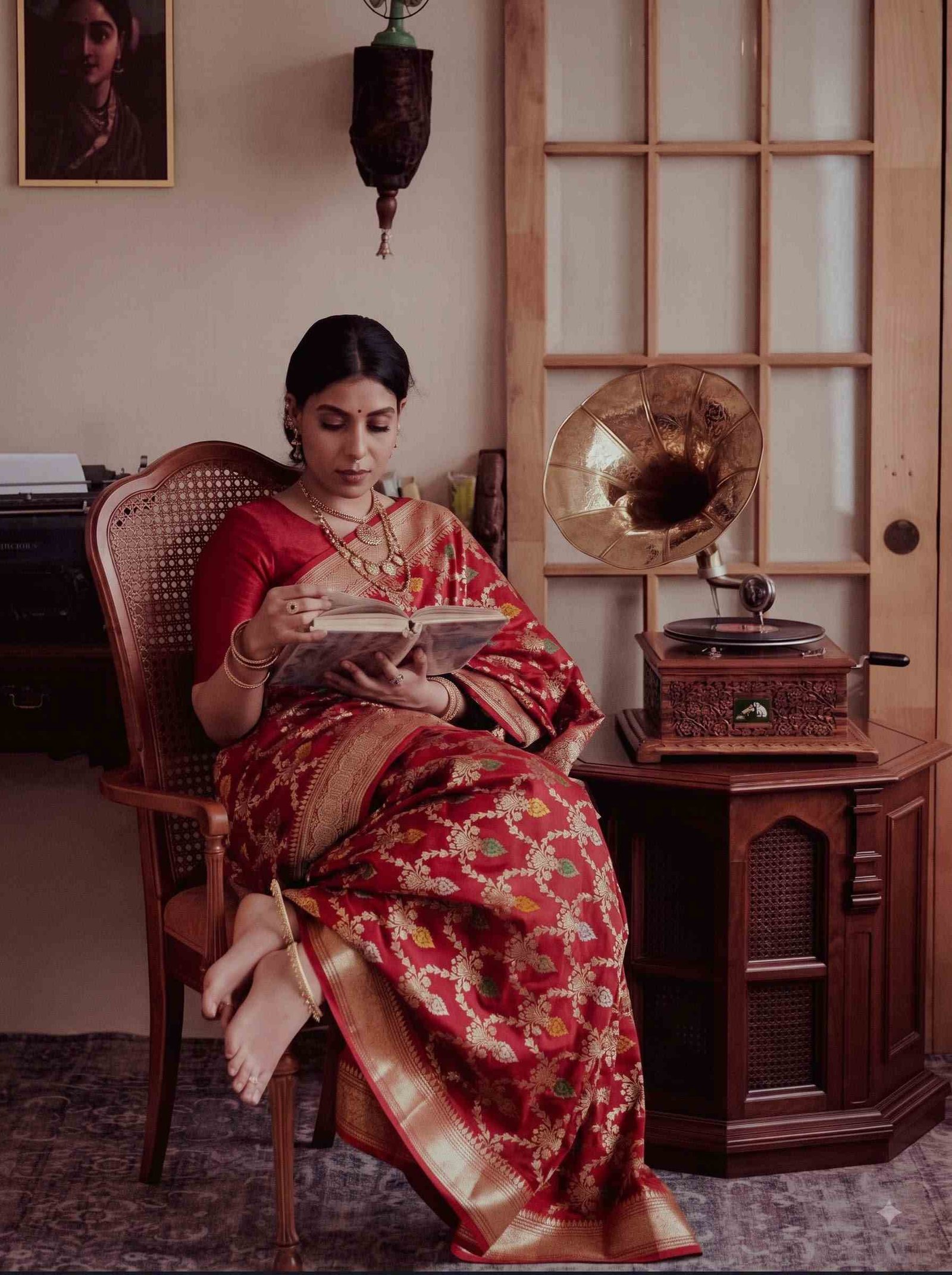 Maroon Handwoven Heritage Banarasi Silk Saree