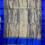 Royal Blue Chiniya Silk Pure Banarasi Dupatta