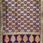 Purple Wine Banarasi Heritage Kataan Silk Saree