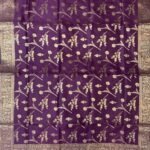 Deep Purple Semi Kataan Banarasi Dupatta