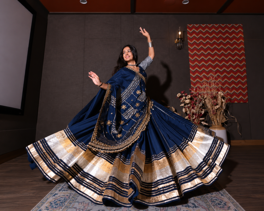 Garba and Dandiya in a Banarasi: Drapes That Survive Nine Nights of Dancing